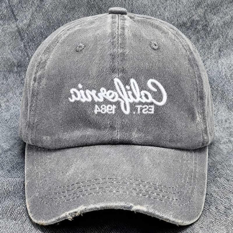 Baseball Washed SnapCotton Hat Casual Dad Hat for Men Women Fashion Streetwear California Embroidered Unisex Vintage M260626 - view 1