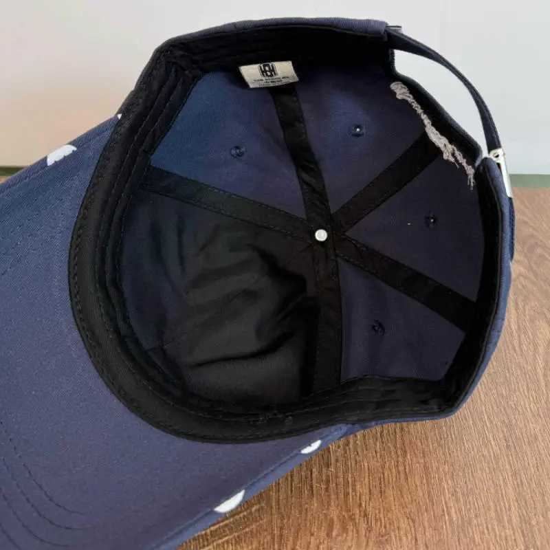 Baseball Womens Embroidered Korean Style Cute Polka Dot Bear Design Camouflage Visor Fashionable Letter Detail M260626 - view 6