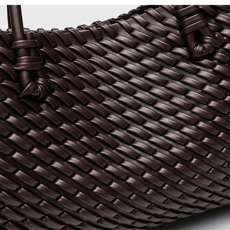 Fashion n Woven Shopper Bag Top Handle Tote Solid Color Womens Handbags Daily Shoulder Bags Clutch Purse Sac 260612 - view 6