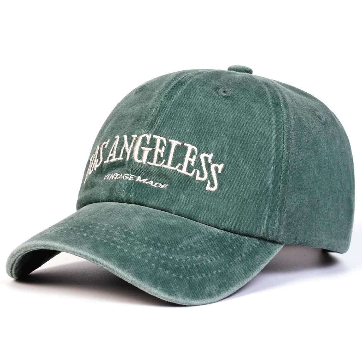 Wash ANGELESS Embroidery Unisex LOS Baseball Caps Spring Autumn Outdoor Adjustable Casual Hats Dad Hat Sunscreen Hat M260626 - view 5