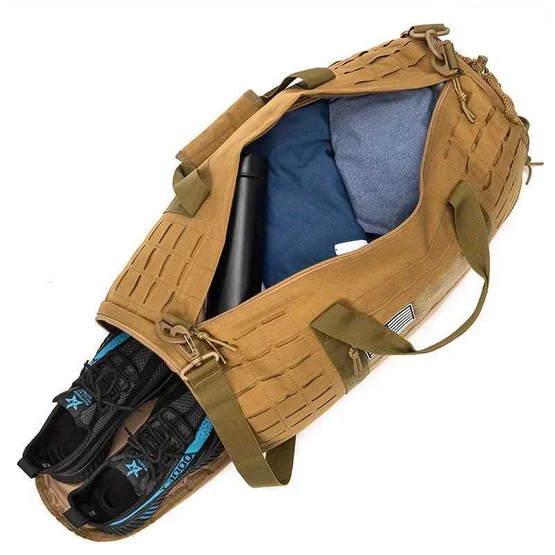 Sport Gym Bag Tactical 40L Travel Duffle Bag For Men Fitness Training Bag With Shoe Basketball Outdoor Weekender Bags M260626 - view 5