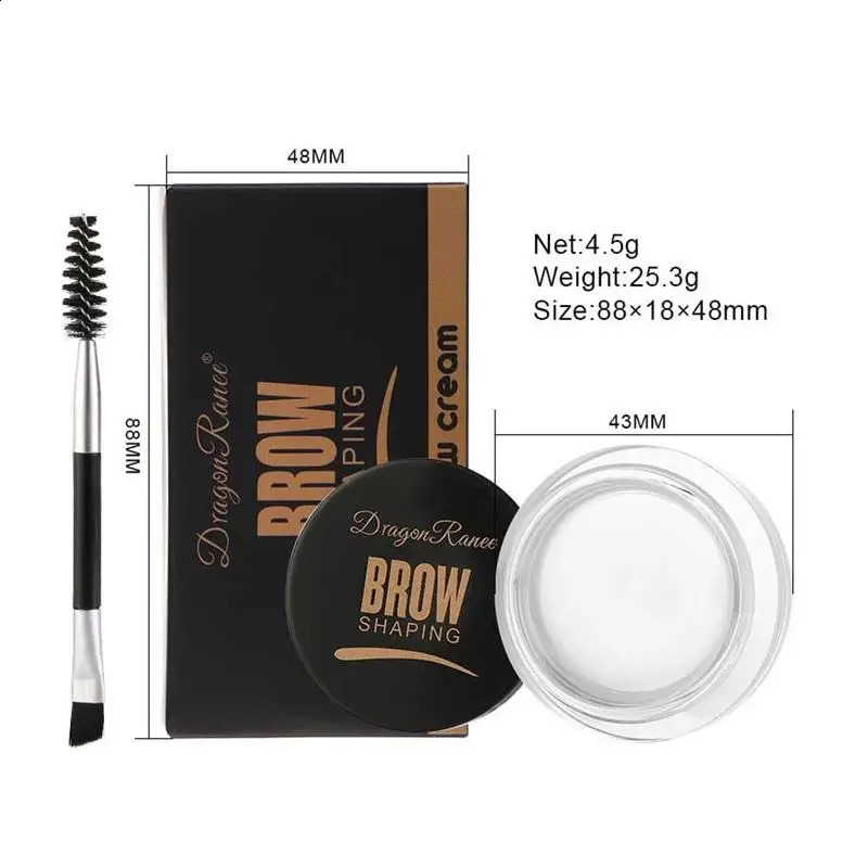 Wild Eyeliner Eyebrow Cream Long Lasting Waterproof Styling Brow Gel Wax Con Brown Black Brow Smudge-proof Cream Gifts 260626 - view 6