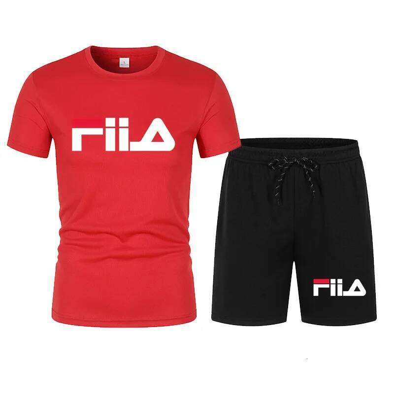 2026 hot men's casual summer sportswear breathable mesh short sleeved T-shirt and shorts set 26Y0626 - view 7