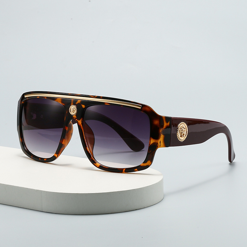 2026 Designer's New Large Frame Sunglasses For Men Fashionable Casual Versatile Trendy Luxury Big Brand Head Decoration Sunglasses Women's H - view 5
