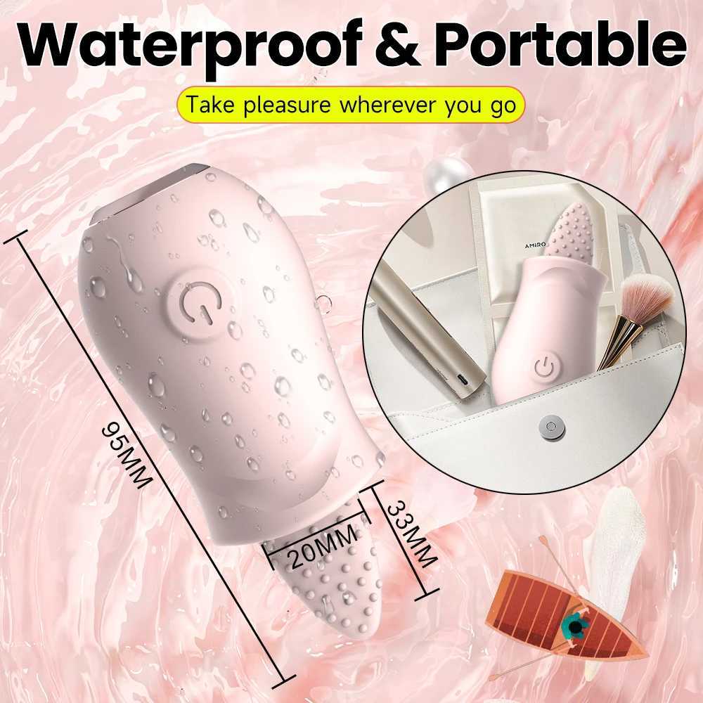Tongue Licking Vibrator 10 Clitoris Speeds Vibrating Rechargeable Nipple Massager Clitorid G Spot Stimulator Sex Toys for Women M260626 - view 5