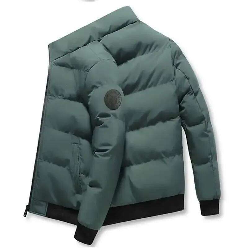 2026 Business Fashion Versatile Thick and Warm Zipper Jackets for Men Casual Style Clothing Streetwear Autumn Winter Parkas J260626 - view 7