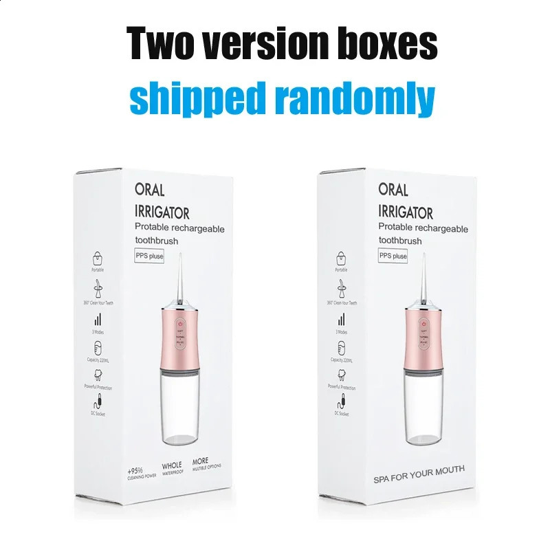 USB Portable Oral Irrigator Water Flosser Dental Jet Tools Pick Cleaning Teeth 200ML 4 Nozzles Mouth Agents 260626 - view 7