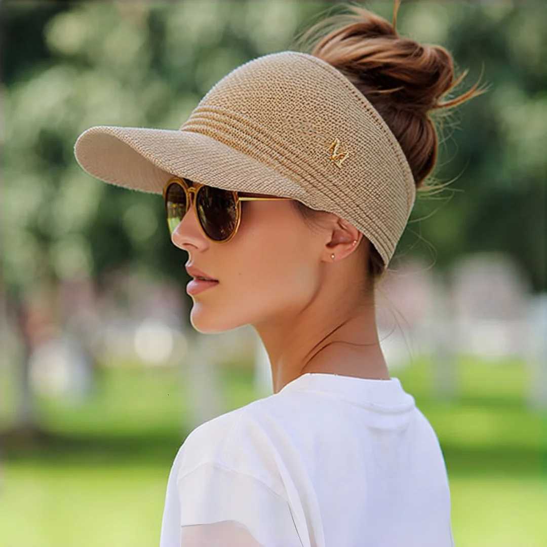 Sun Hat Elastic and Womens Breathable Design Wide-brimmed Sun Hat Suitable for Ponytails M260626 - view 3
