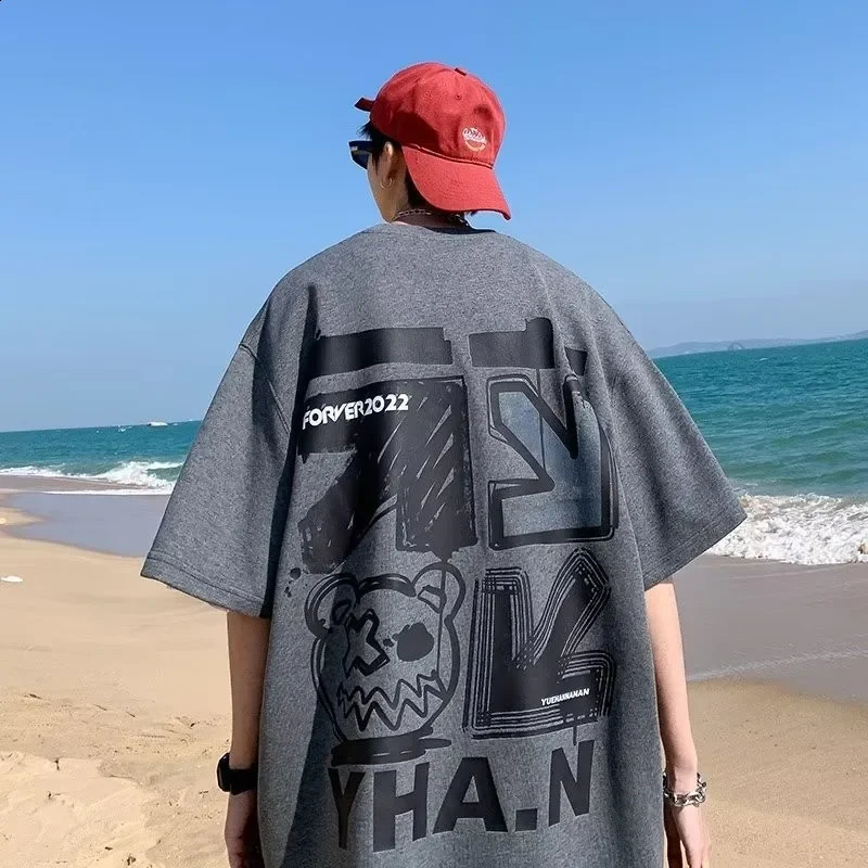 M-8xL Spring Mens T-shirt Short Sleeve Cartoon Graffiti Print Male Female bet 260626 - view 7