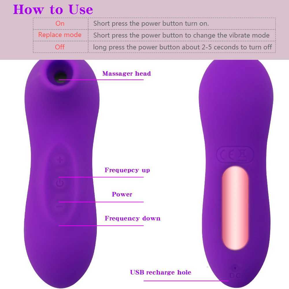 Toy Female Sex Vibrators Sucking Powerful Clitoris Sucker Blowjob Tongue Stimulator Nipple Vagina Pussy Pump Sex Toys for Women M260626 - view 7