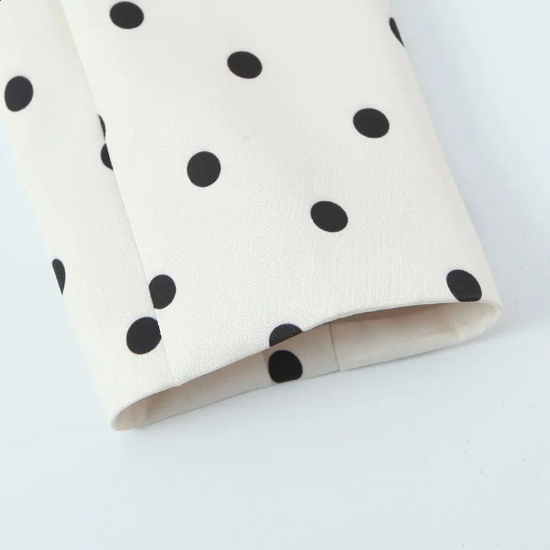 NLZGMSJ 2026 Spring Chic Women Blazer Polka Dot Single Breasted Long Sleeve Fashion Office Lady Blazers 260625 - view 5
