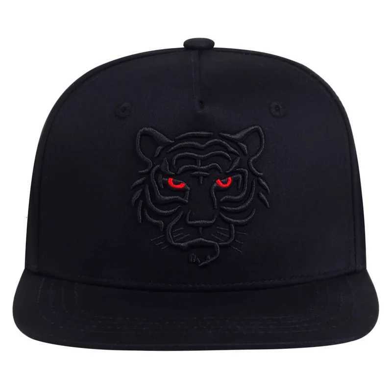 NEW man hot sale Summer Trucker Caps Unisex SnapHats Cotton Black Tiger Embroidery Baseball Men Women Hip Hop Hat M260626 - view 4