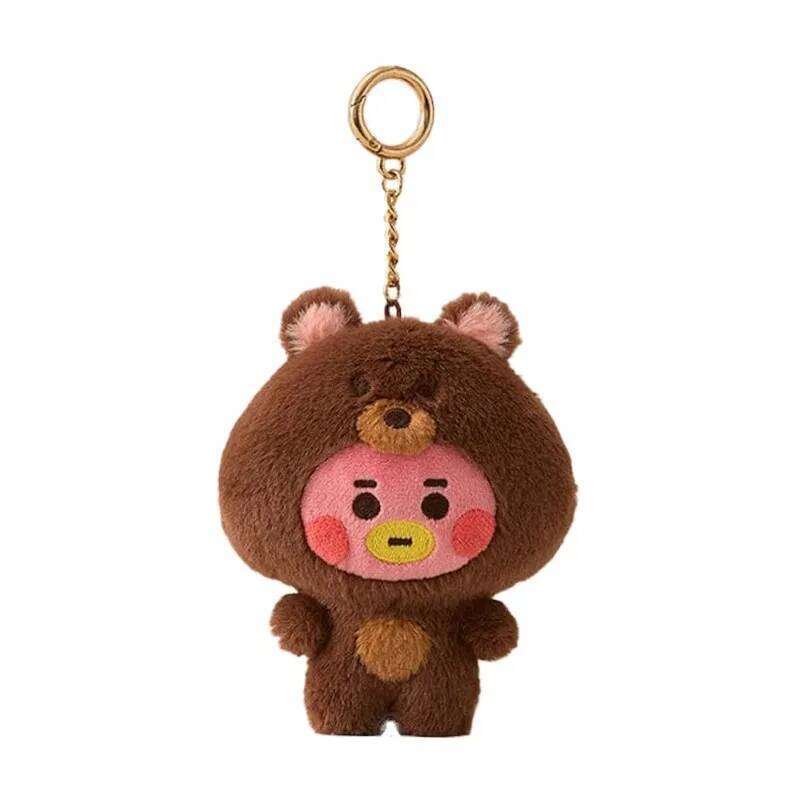 2026 BT21 Anime Kawaii Zoo Series Plush Keychain Cute Cartoon Doll School Bag Pendant Decoration Birthday Gift Line Friends 26Y0626 - view 4