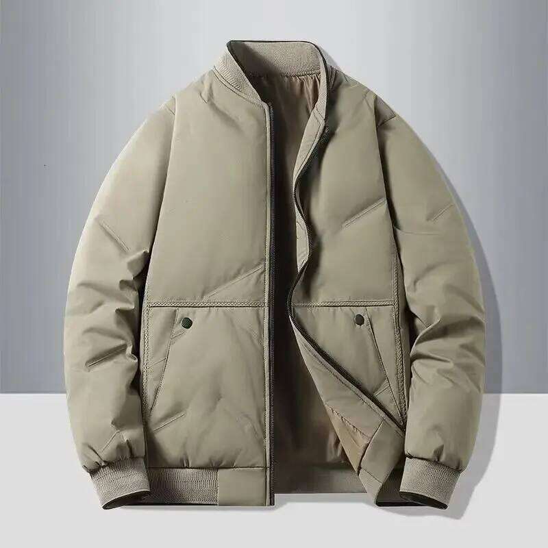 New autumn winter collar, men's fashionable and versatile outer warm cotton baseball jacket, J260626 - view 4