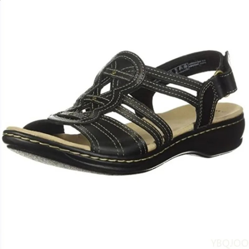 Womens Fashionable leisure Floral Sandals Wedges Outdoor Lightweight breathable Slippers Casual comfort WomenS flats 260626 - view 5