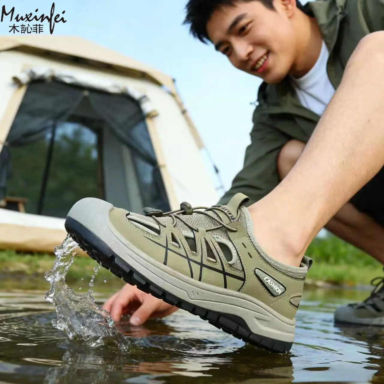 2026 Mens Sandals Summer Beach Trail Shoes Anti slip Wear resistant Simple and Versatile Air Conditioning 260626 - view 3