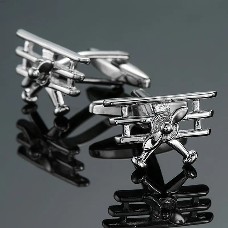 As high quality mens Cufflinks boat anchor racing bicycle aircraft Cufflinks mens Wedding Shirt badge pin gift 260626 - view 3