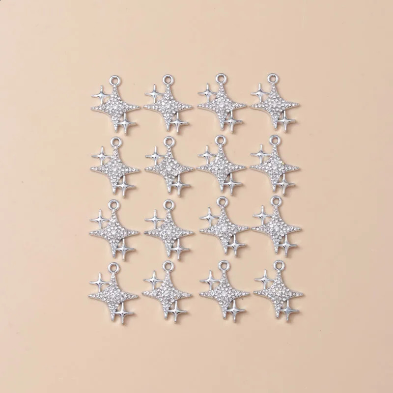 10pcs Star Enamel Charms Fashion Universe Glaring Pendants For Making DIY Jewelry Accessories Necklace Handmade Findings 260623 - view 5