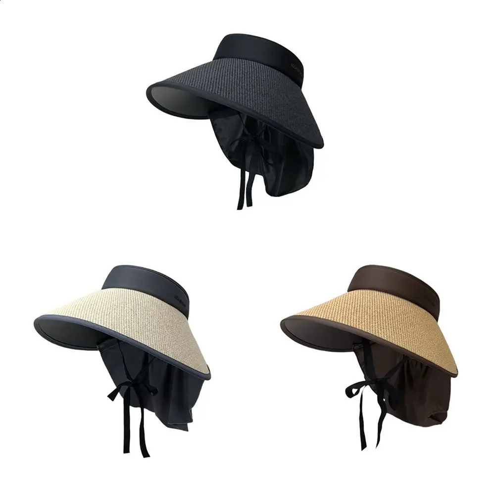 Large Brim Sunshade Hat Foldable Detachable Neck Protective UV Sun Hat Sun Protection UPF 50 Sunscreen Hat 260625 - view 3