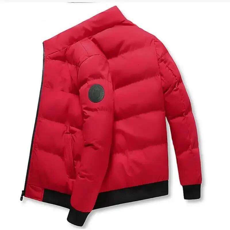 2026 Business Fashion Versatile Thick and Warm Zipper Jackets for Men Casual Style Clothing Streetwear Autumn Winter Parkas J260626 - view 5