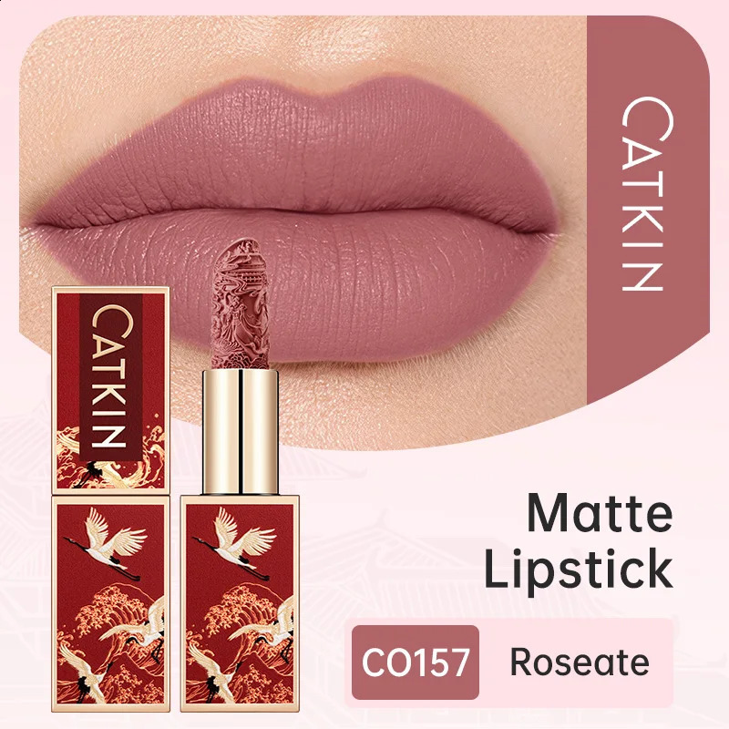 CATKIN Christmas limited Years lipstick for lips CATKIN izing with golden glosses tone CP170 Crimson pink 36 g 260626 - view 3