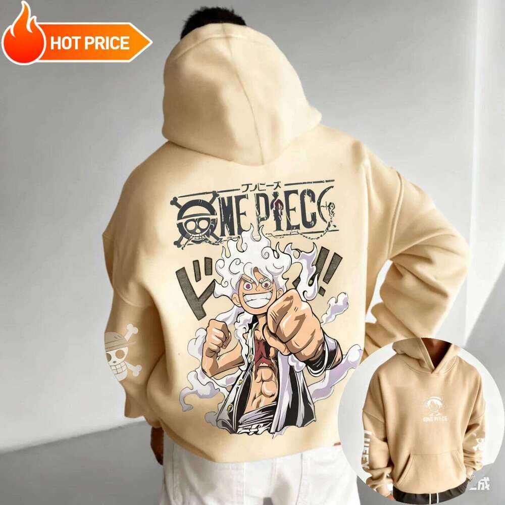 2026 New One Piece Luffy Gear5 Nika Anime Printed Sweatshirt and Women's Men's Tops Sports Y2K Hoodie W260626 - view 5