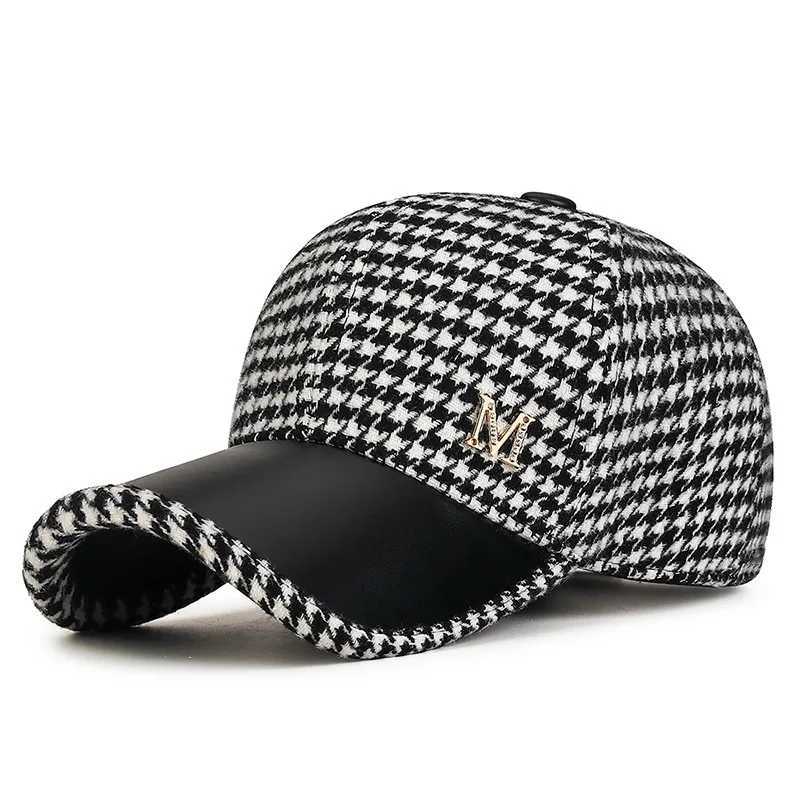 Korean Houndstooth M Baseball Version WomenS Hat Versatile Duckbill M260626 - view 6