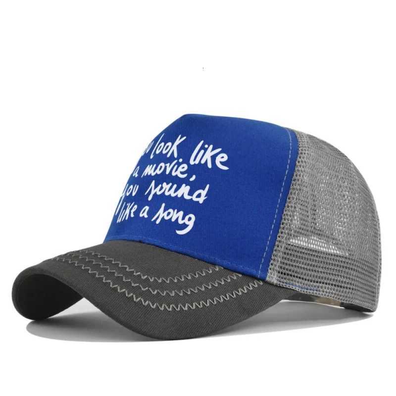 Mesh New Letter Baseball Printing for Men Women Breathable Adjustable Cotton Hip Hop Outdoor Sun Protection Hat SnapM260626 - view 3