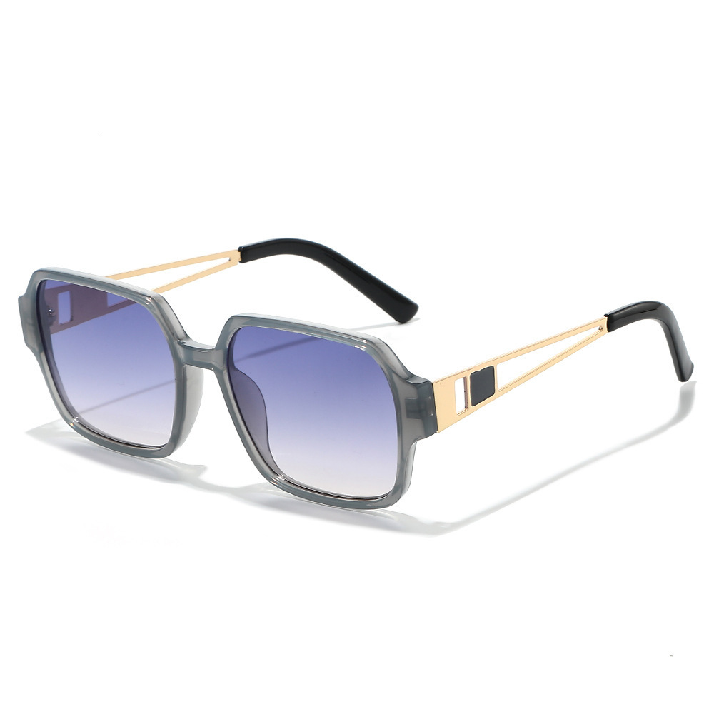 2026 New Large Square European And American Fashion Simple Metal Frame Unisex Sunglasses Wholesale - view 6