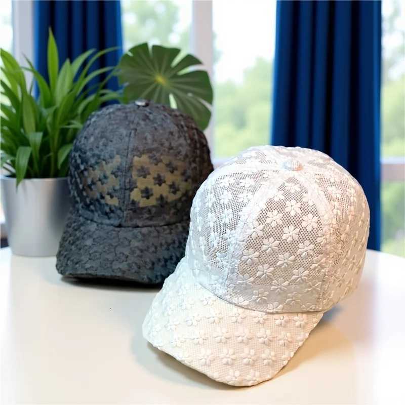 Summer Lace Sunshade Casual Womens Hollowed-out Flower Baseball Sun Protection Duckbill Hat M260626 - view 7