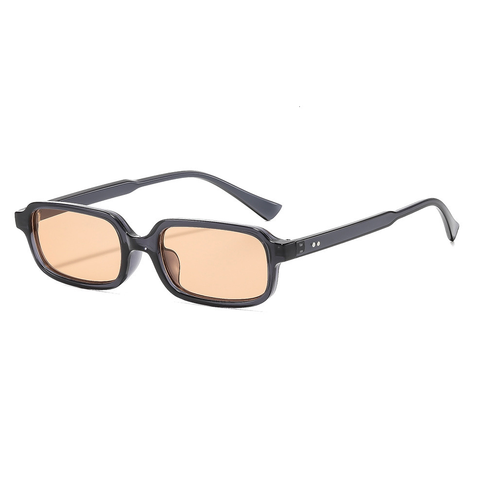 2026 New Bestseller: Small Square Frame PC Glasses With Metal Hinges, Rivets, Thin Legs For Men And Women - view 5