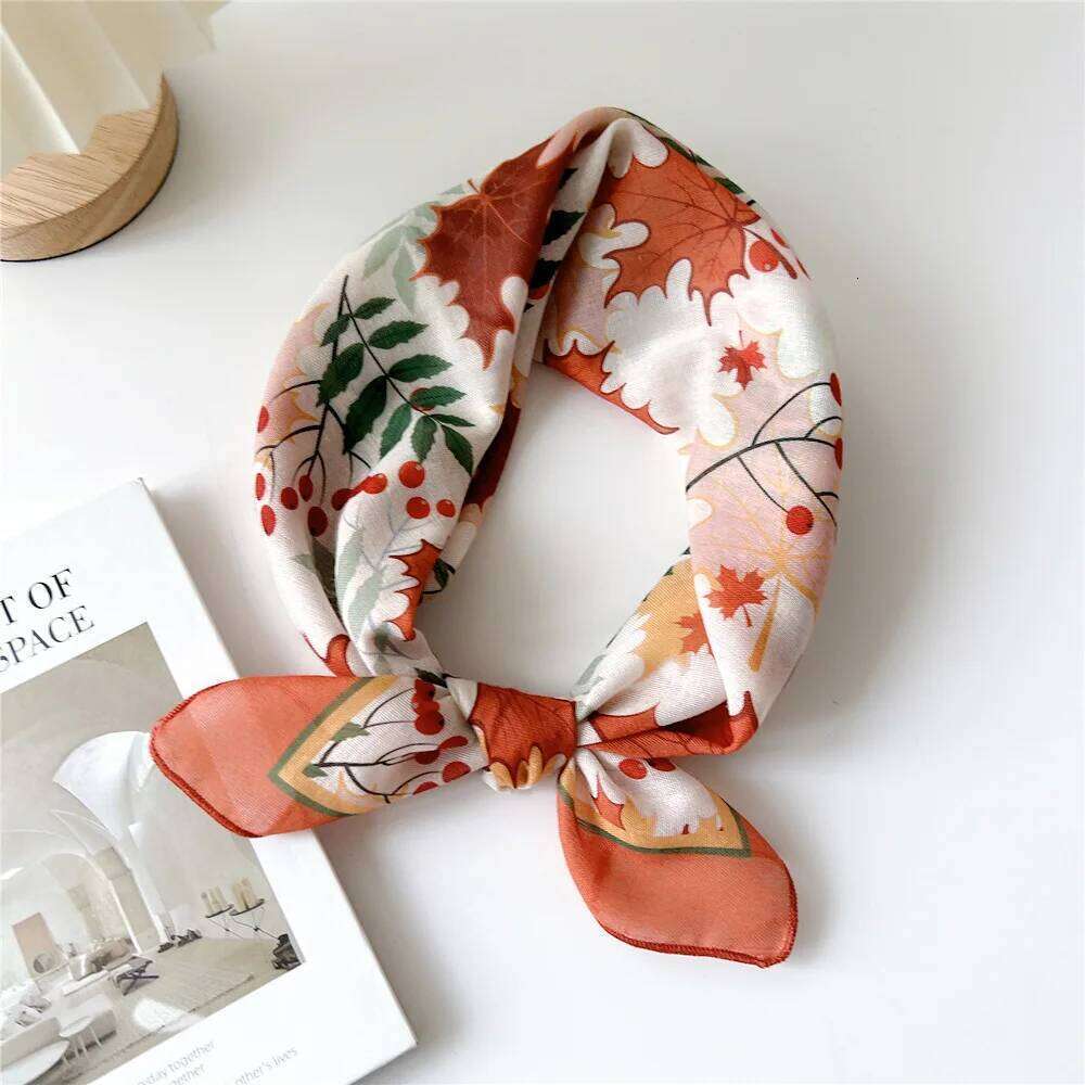 Cotton Handkerchief Women Scarfs Small Bandana Head Neck Scarves Female 53x53CM Print Headband Cute Hair Scarf For Ladies 26Y06226 - view 6