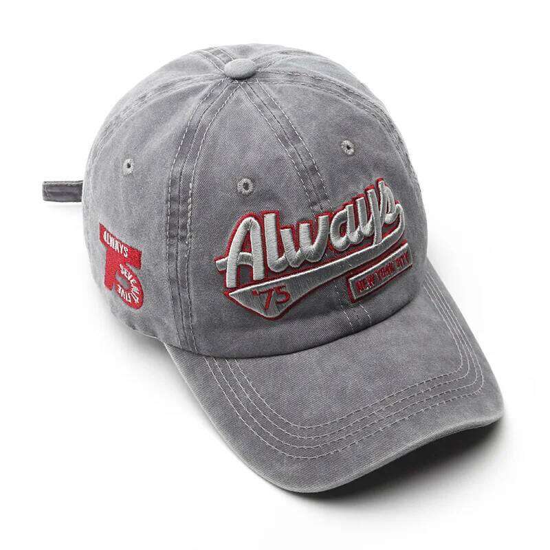 2022 Summer Women Men Baseball Cap Fashion Letter Embroidery Snapback Vintage Washed Cotton Unisex Hip Hop Sun Hat Casquette W260626 - view 5