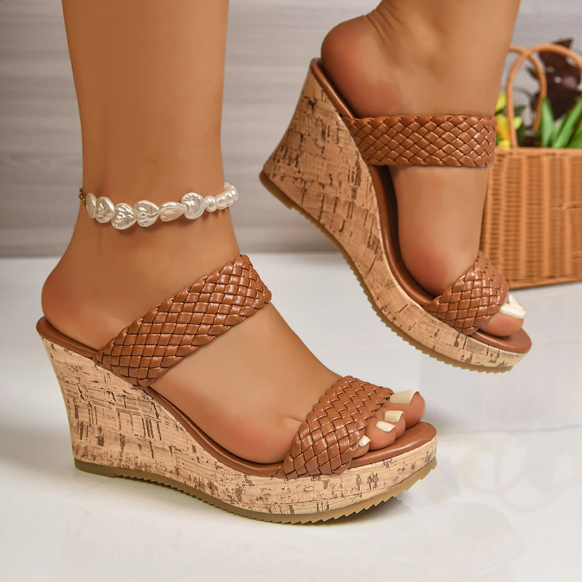 Women Metal Buckle Slippers Flats Platform Flip Flops Shoes Female Summer Beach Sandals Fashion Casual Open Toe Slides 260626 - view 4