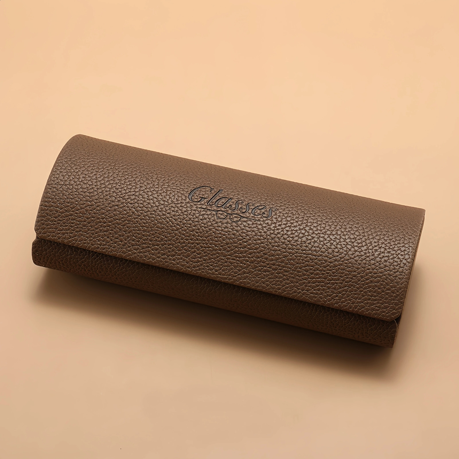 Fashionable and Simple Cylindrical Glasses Case Leather Pressure-Resistant Portable Unisex Glasses Storage Box 260625 - view 6