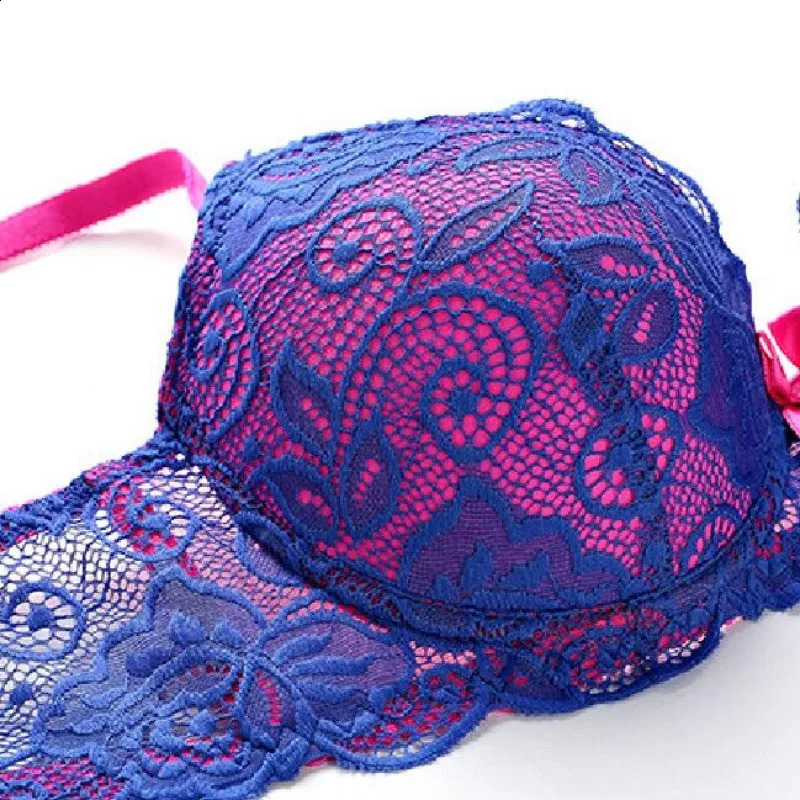 Sexy Women Bras Set Push Up Underwear 3475 3680 3885 4090 4295 ABCDE Cup Plus Size Lace Lady Lingerie 260626 - view 7