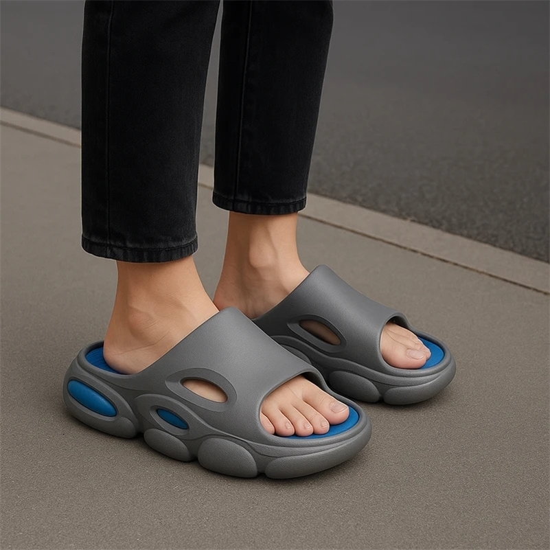 Men Soft EVA Beach Slippers Fashion Home Thick-soled Bathroom Non-Slip Indoor Outdoor Sandals 260625