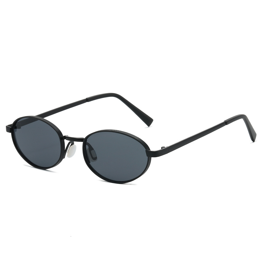 Small-Frame Sunglasses, New Personalized Metal Sunglasses For Men And Women, Trendy Oval-Frame Glasses - view 6