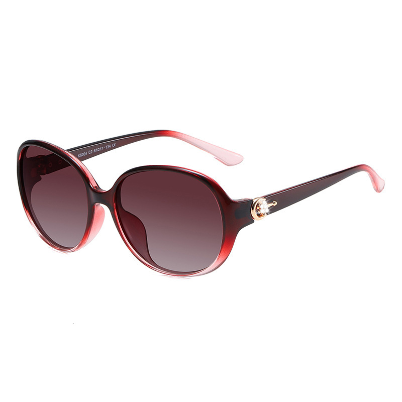 Ladies' Designer PC Full Frame Ladies' Luxury Polarized Small Frame Sunglasses Fashionable And Versatile Trend UV Resistant Sunglasses Elega - view 4