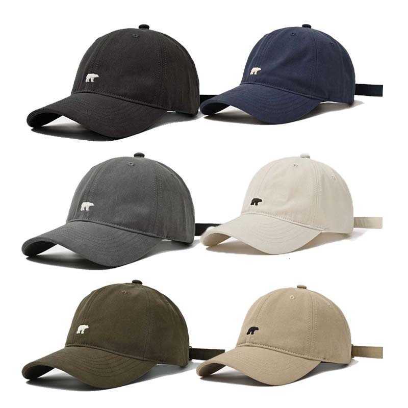 Polar Outdoor Retro Fashionable Unisex Bear Embroidered Baseball New Style Versatile Big Circumference Duckbill M260626