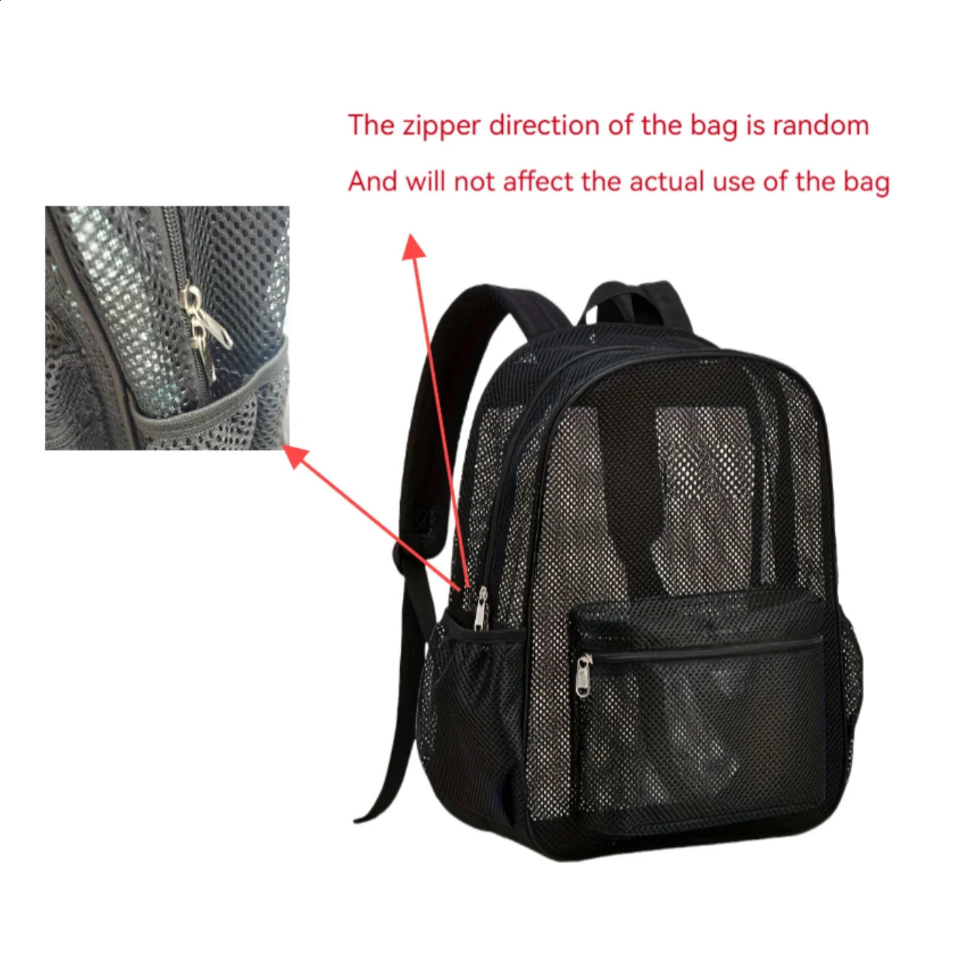 Womens Mesh Breathable Backpack Portable Hollow Casual Outdoor Travel Storage Bag 260626 - view 5