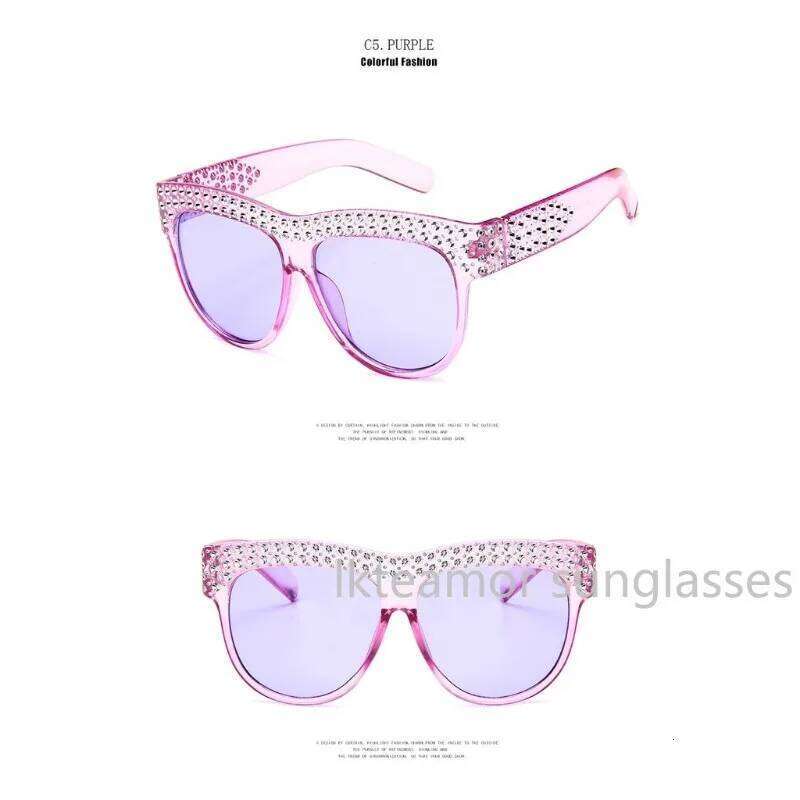 Sunglasses Square Frame Studded with Sparkling Stones for Women 26Y0626 - view 7