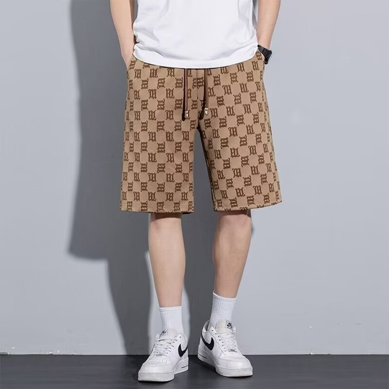 Ice Silk New Summer Thin Sports Shorts, Large Size Loose Mid-Length Pants, Men's Quick-Dry Casual Pants