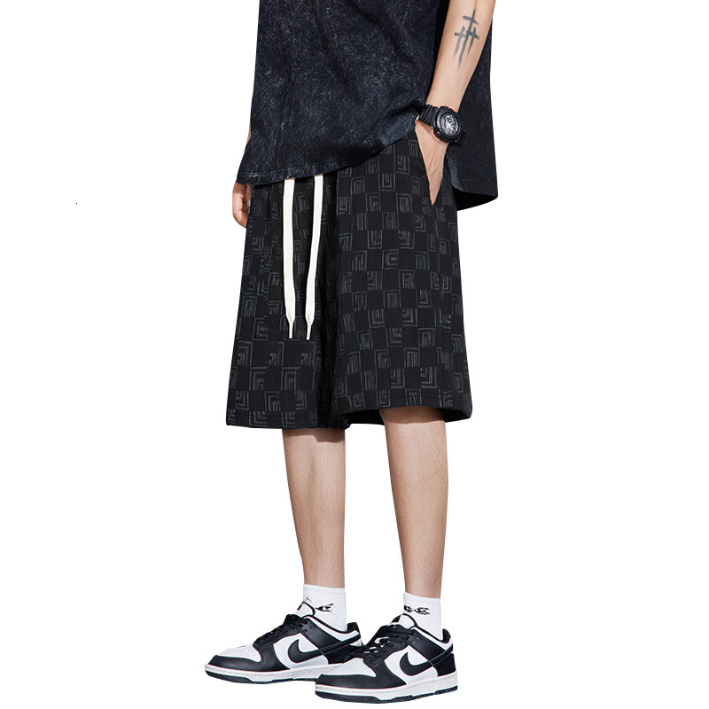 Men's Summer Plus Size Casual Young And Middle-Aged Men, Fashionable Ice-Feel Mid-Length Pants, Extra Large Trendy Five-Inch Shorts For Men - view 6