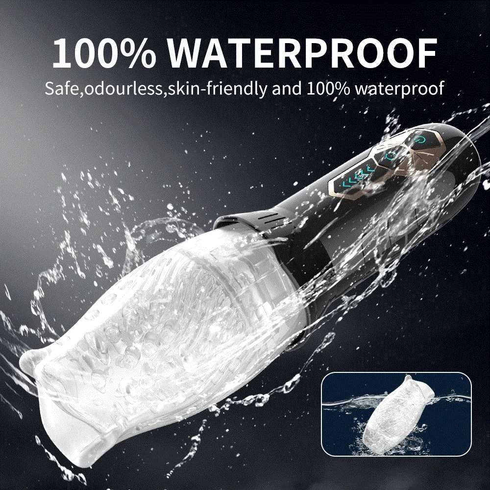 Automatic Masturbator Cup 360 Male Rotating Penis Blowjob Pussy Stimulator Vagina Real Oral Vibrator Sex Toys for Adults Men M260626 - view 5