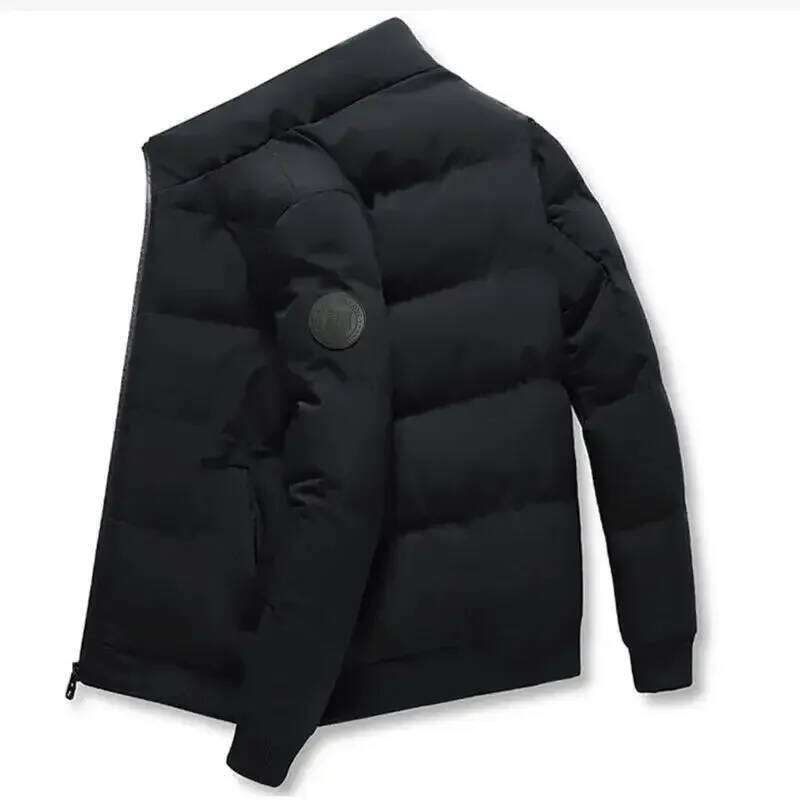 2026 Business Fashion Versatile Thick and Warm Zipper Jackets for Men Casual Style Clothing Streetwear Autumn Winter Parkas J260626 - view 4