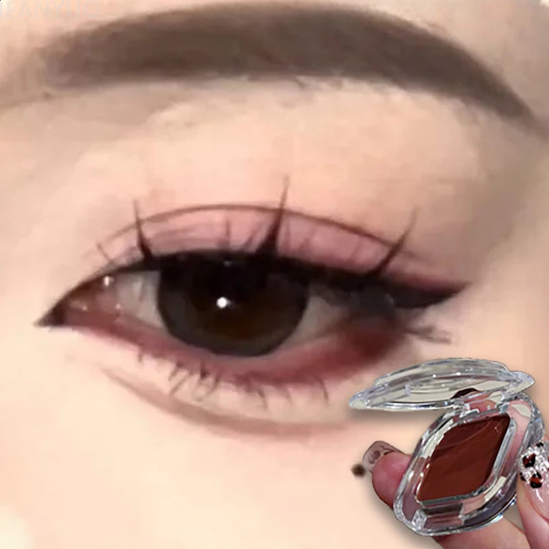 Red Brown Eyeshadow Palette Multifunctional Makeup Palette Silky Matte Coral Red Eyeliner Silkworm Lower Shadow Eyeliner Makeup 260625