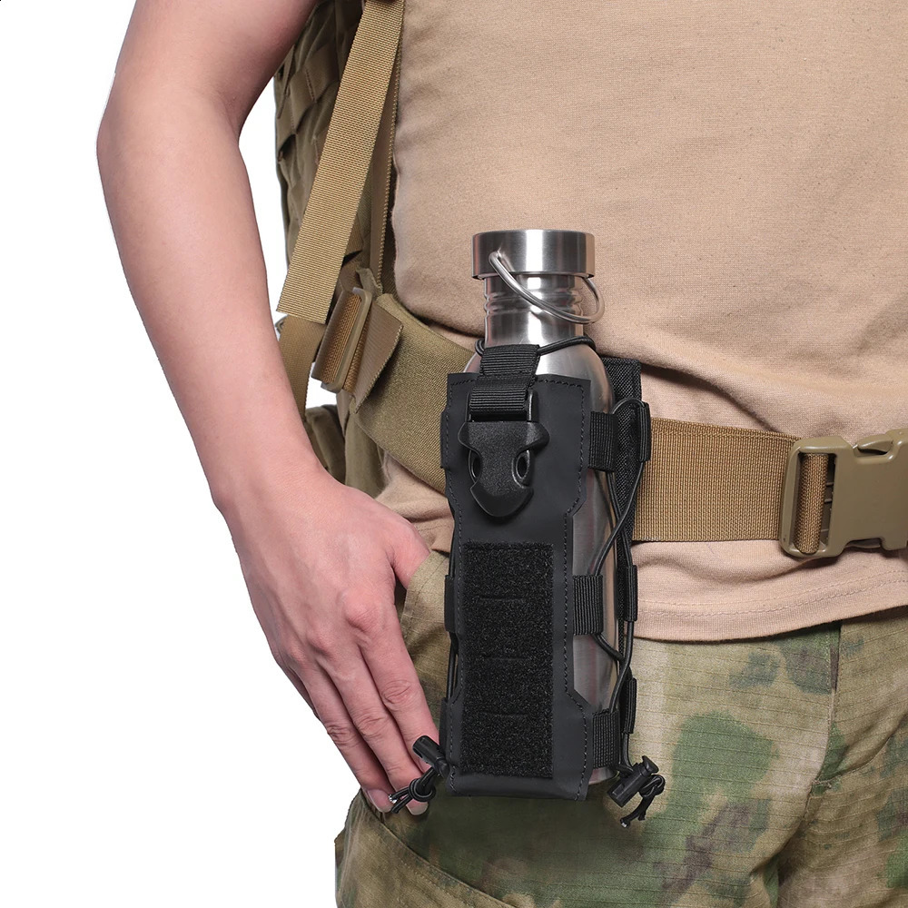 Outdoor Sports Molle Water Bottle Pouch Radio Canteen Cover Holster Waist Pack Hunting Hiking Travel Kettle Holder Bags 260626 - view 7