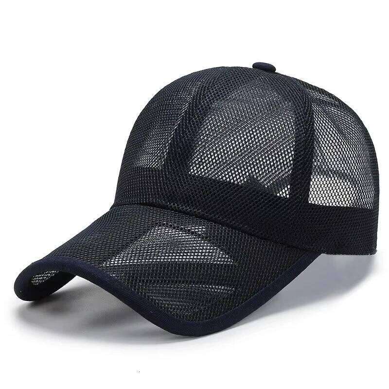 Summer Men Hat Openwork Brim Breathable Mesh Cap Outdoor Sports Sunscreen Baseball Women Sunhat NEW W260626 - view 3