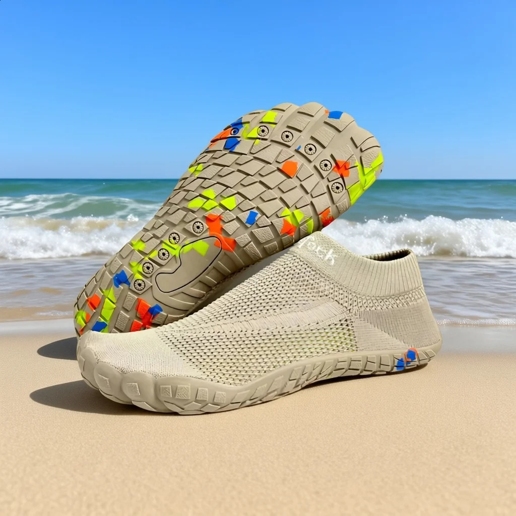 Slipon Knitted Aqua Shoes Men Women Breathable Mesh Quick Dry Wading Sneakers for Surfing Fishing Beach Water Sports 260626 - view 4